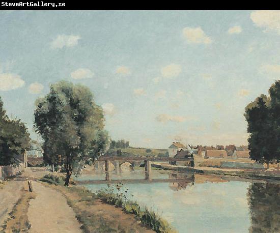 Camille Pissarro Raolway Bridge at Pontoise